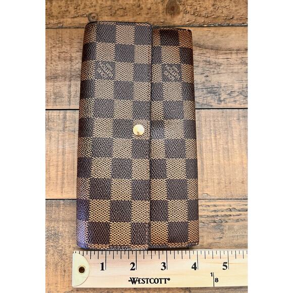 Louis Vuitton Damier Ebene Wallet Long Wallet With COA and Box Included - Picture 16 of 16